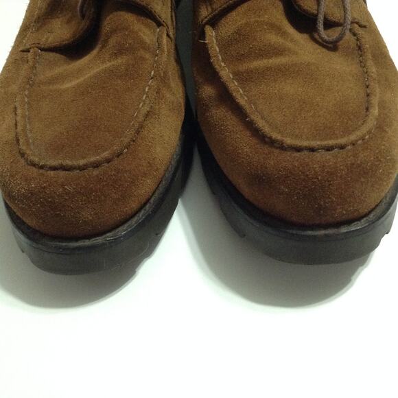 Polo Ralph Lauren Shoes Mens 11.5D Brown Suede Leather Tread Lace Up Dress main image 4